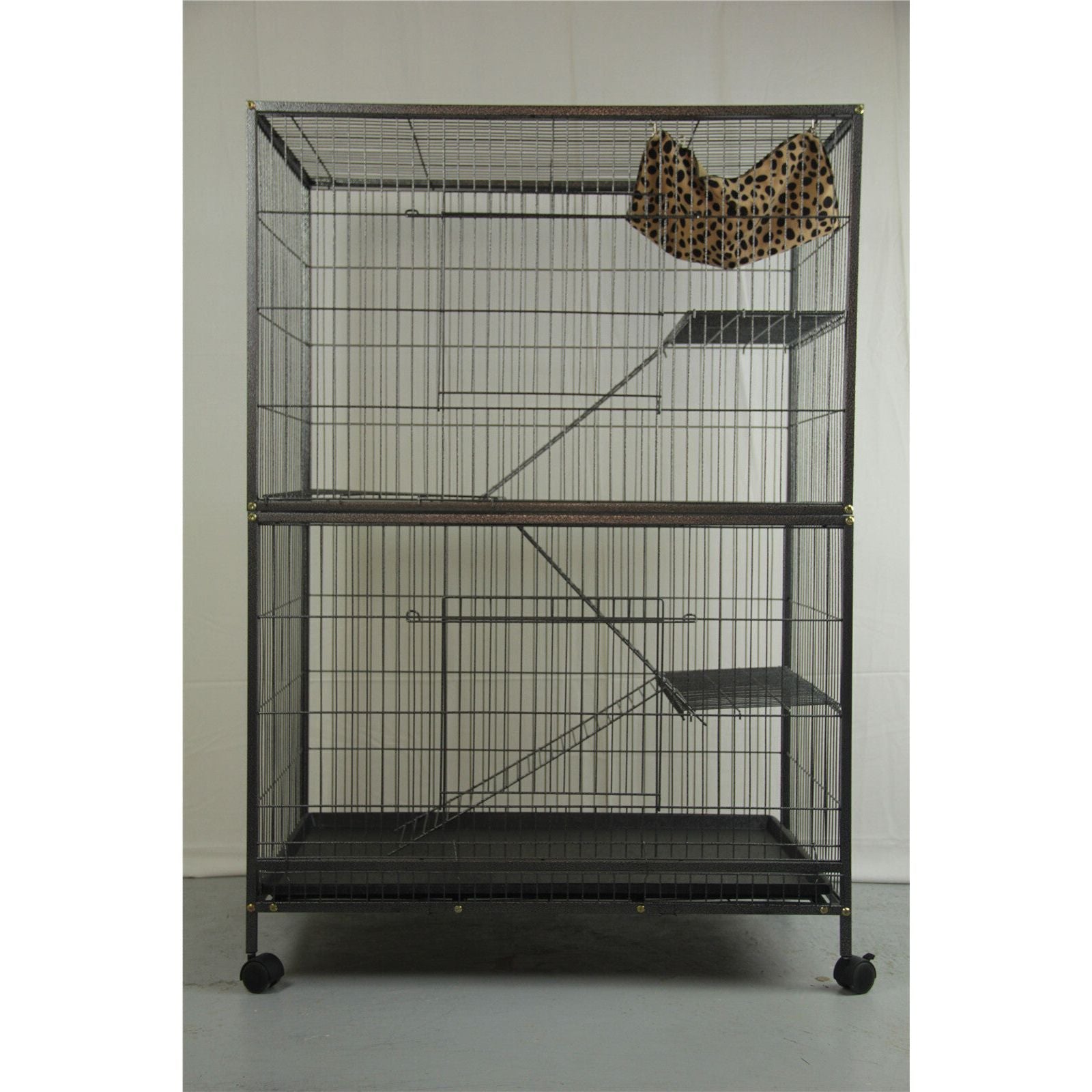 YES4PETS Pet 140cm 4 Level Bird Ferret Parrot Cage Aviary Cat Budgie Hamster Castor