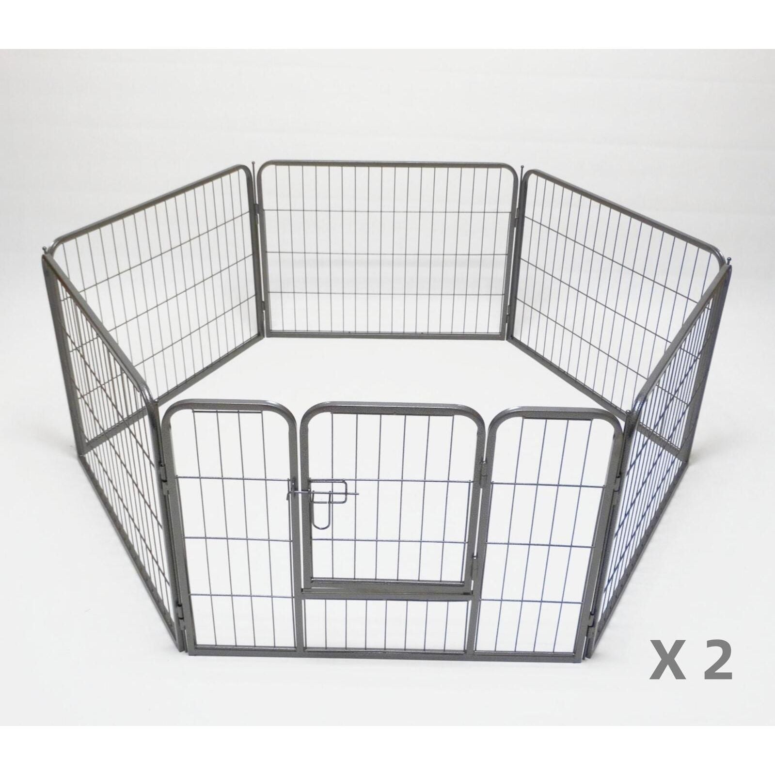 YES4PETS 2 X 6 Panel 60 cm Heavy Duty Pet Dog Puppy Cat Rabbit Exercise Playpen Fence