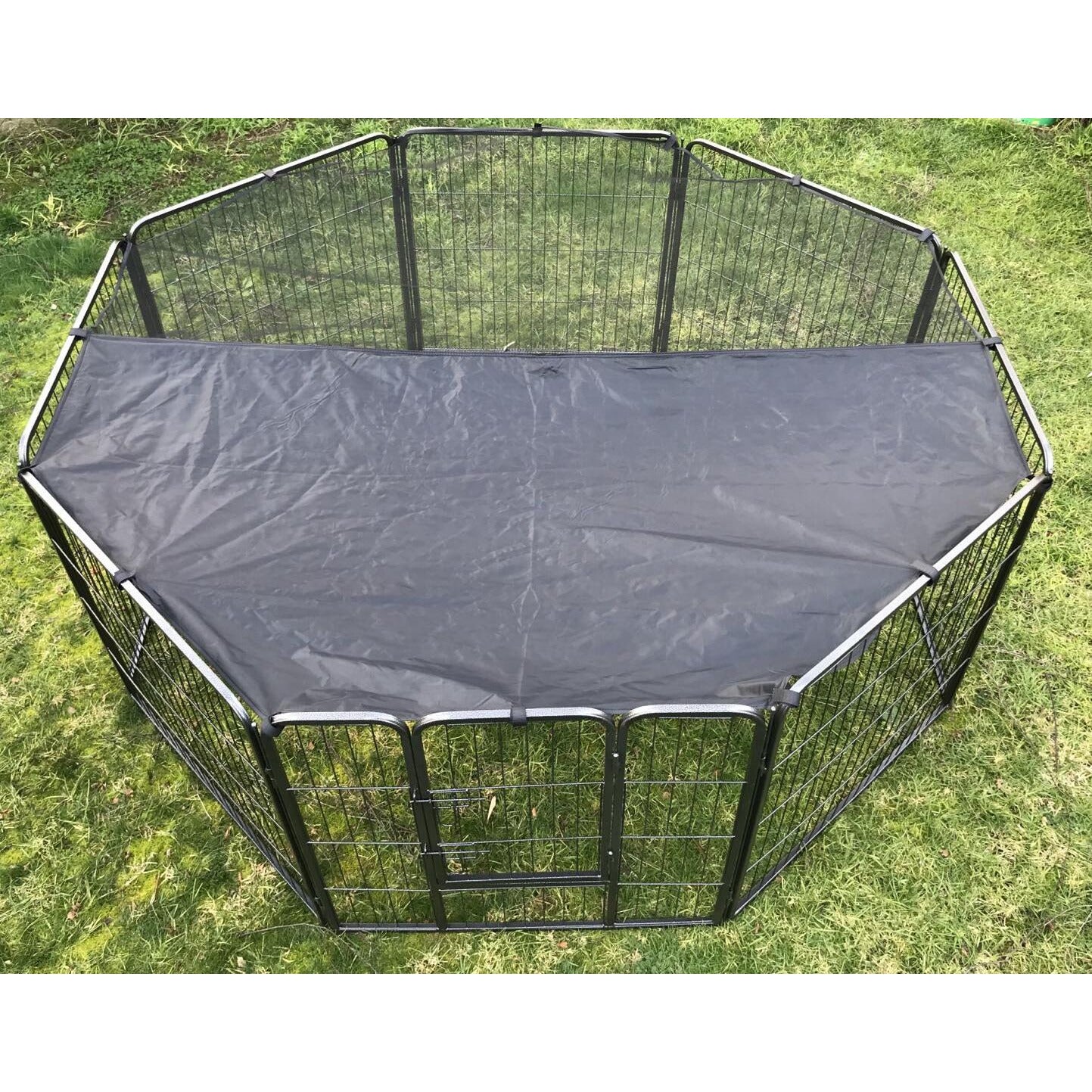 80 cm Heavy Duty Pet Dog Puppy Cat Rabbit Exercise Playpen Fence With Cover