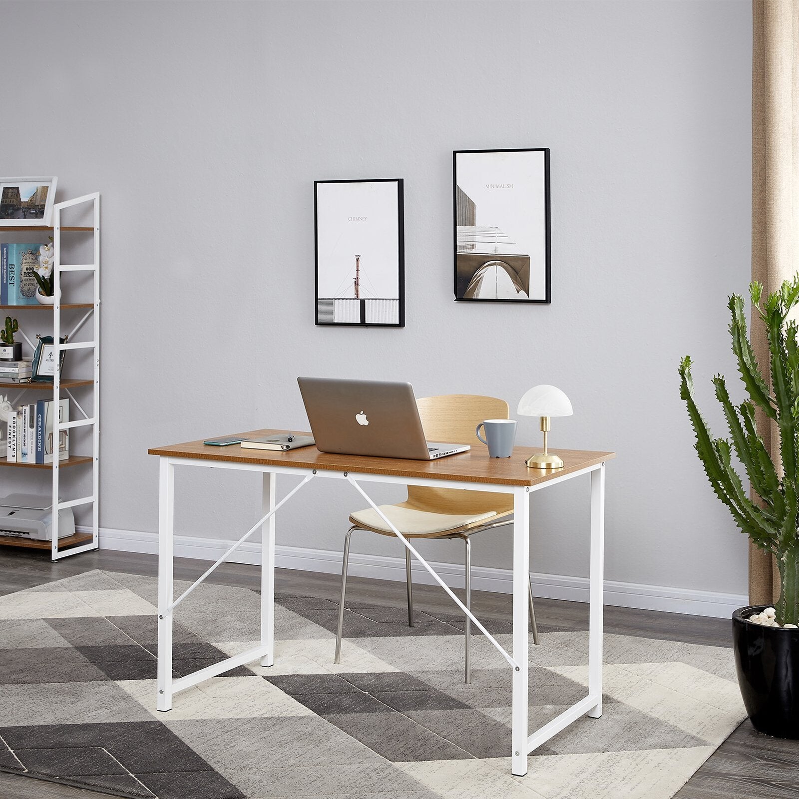Computer Desk, Sturdy Home Office Desk for Laptop, Modern Simple Style Table, Multipurpose Workstation