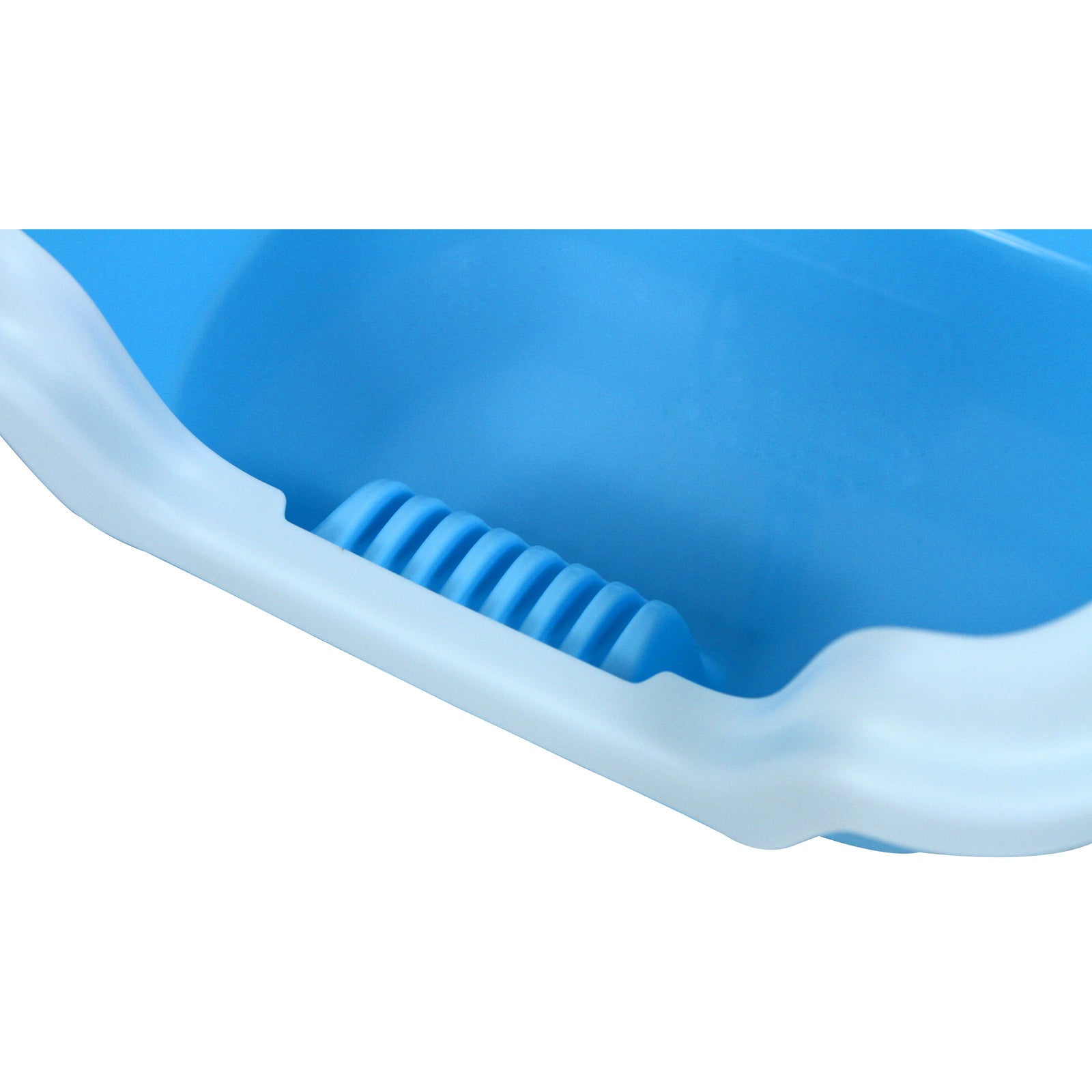 Small Portable Cat Rabbit Toilet Litter Box Tray with Scoop Blue