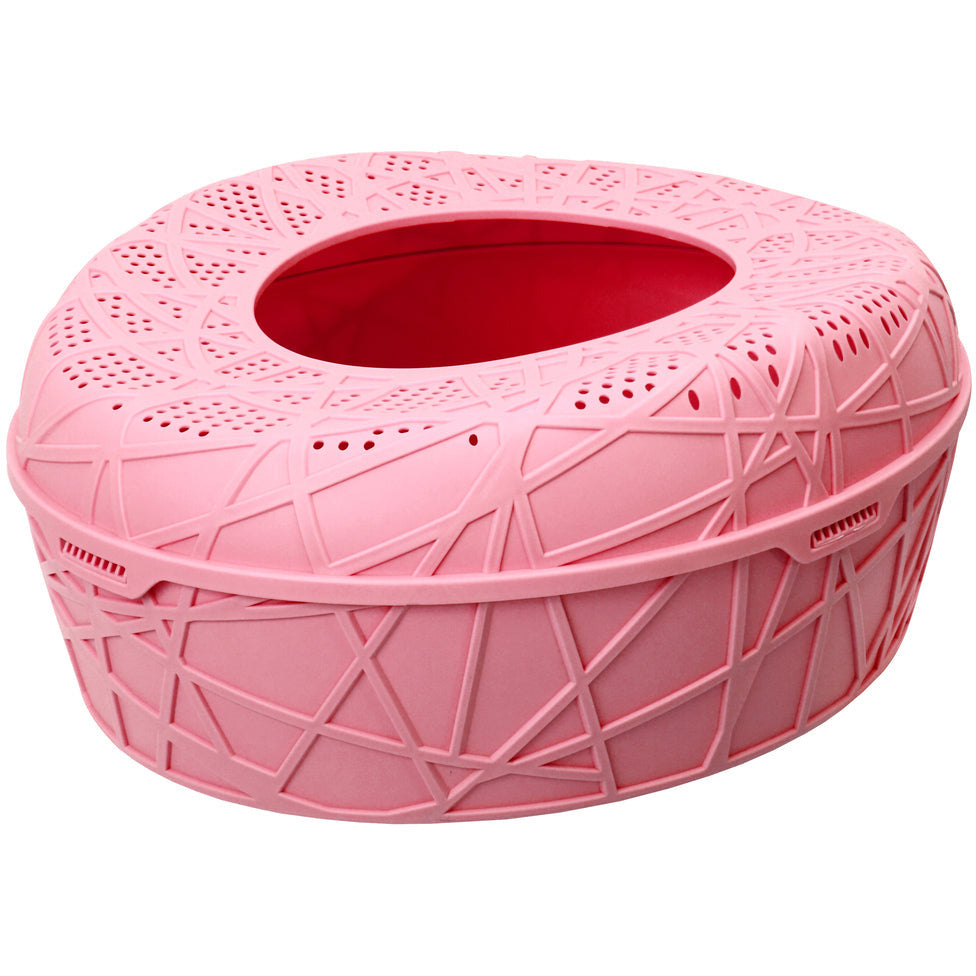 XL Portable Cat Toilet Litter Box Tray House with Scoop Red