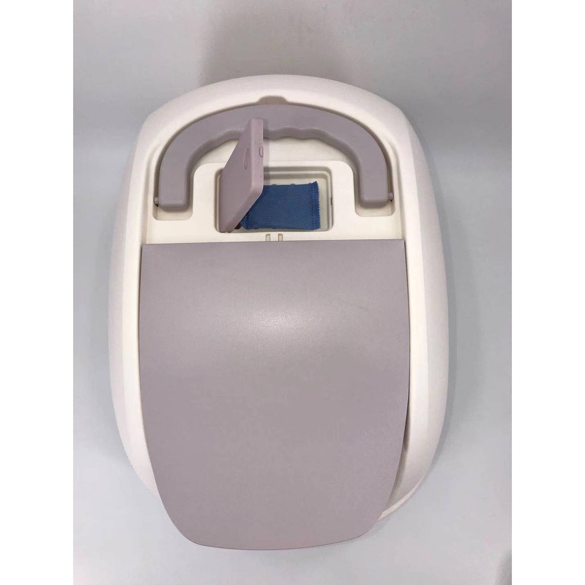 XL Portable Hooded Cat Toilet Litter Box Tray House w Charcoal Filter and Scoop White