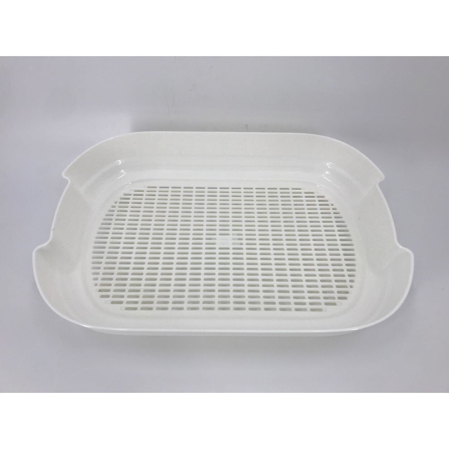 Large Portable Cat Toilet Litter Box Tray with Scoop and Grid Tray Brown