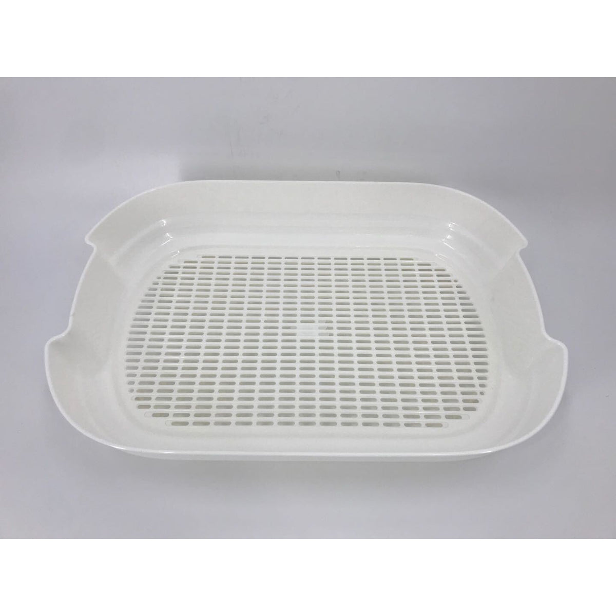 Large Portable Cat Toilet Litter Box Tray with Scoop and Grid Tray Purple