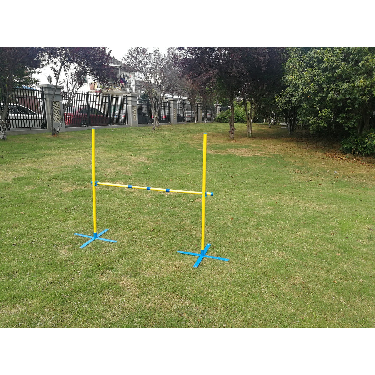 Portable Dog Puppy Training Practice Jump Bar Poles Agility Post