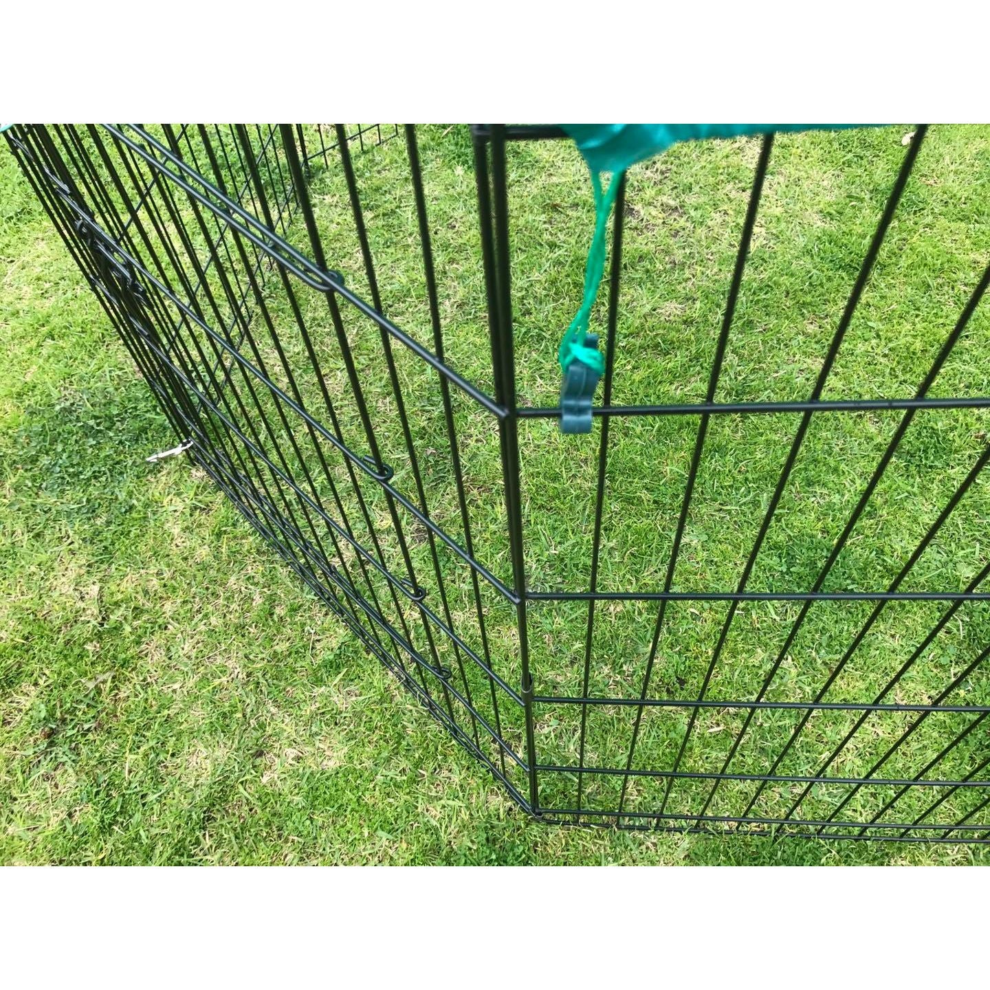 YES4PETS 6 Panel Dog Cat Exercise Playpen Puppy Enclosure Rabbit Fence With Cover