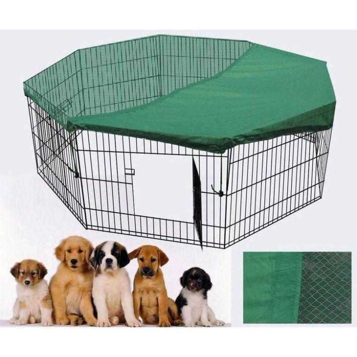 YES4PETS 24&#39; Dog Rabbit Playpen Exercise Puppy Enclosure Fence With Cover