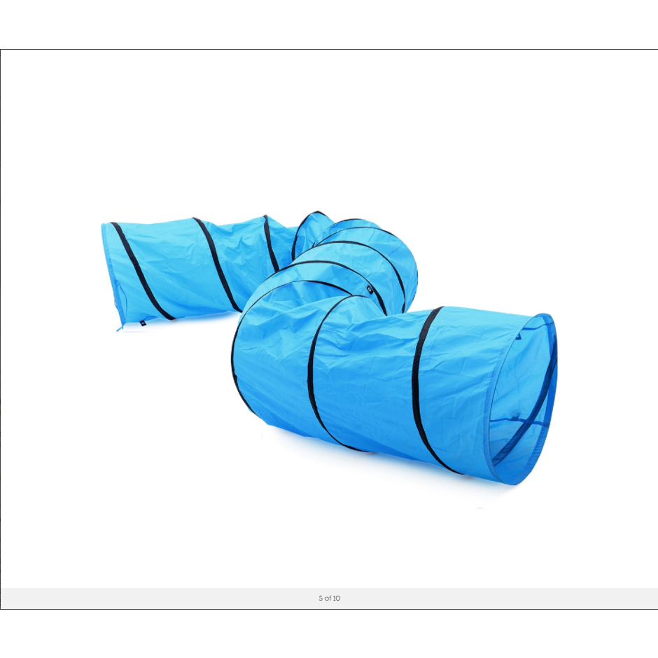 Portable Pet Dog Agility Training Exercise Tunnel Chute with Carry Bag 5.5M