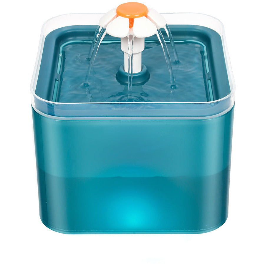 Automatic Electric Pet Water Fountain Dog Cat Water Feeder Bowl Dispenser W LED Green