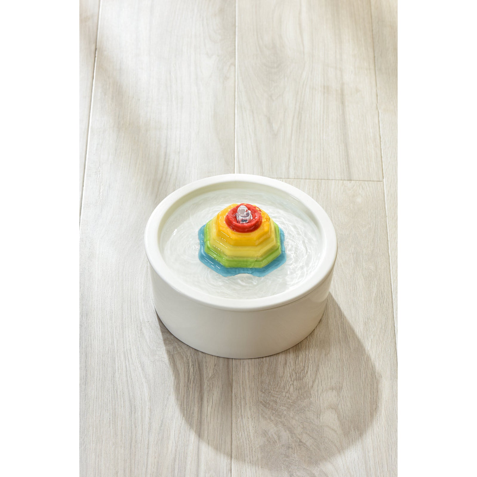 Ceramic Electric Pet Water Fountain Dog Cat Water Feeder Bowl Dispenser