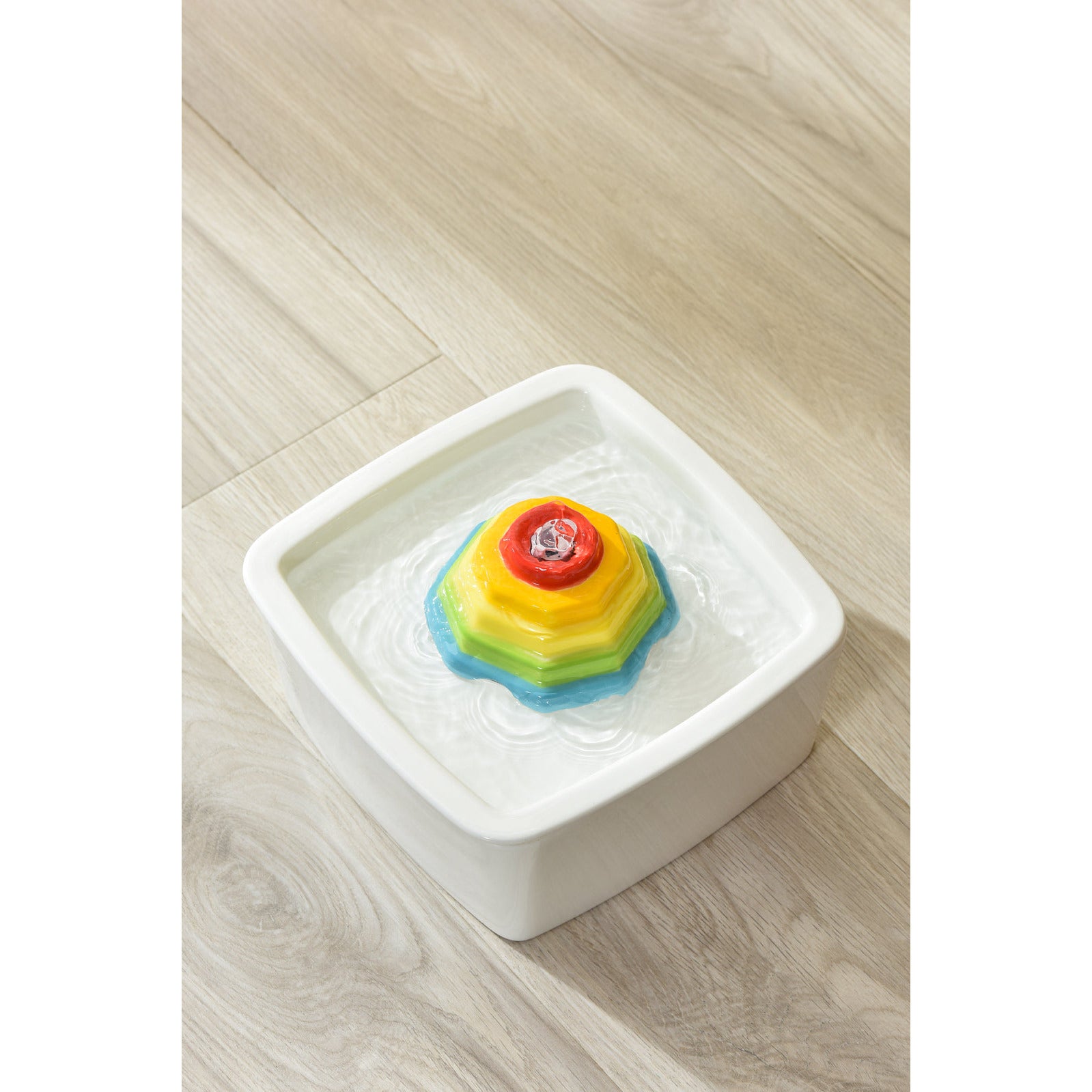 Ceramic Electric Pet Water Fountain Dog Cat Water Feeder Bowl Dispenser