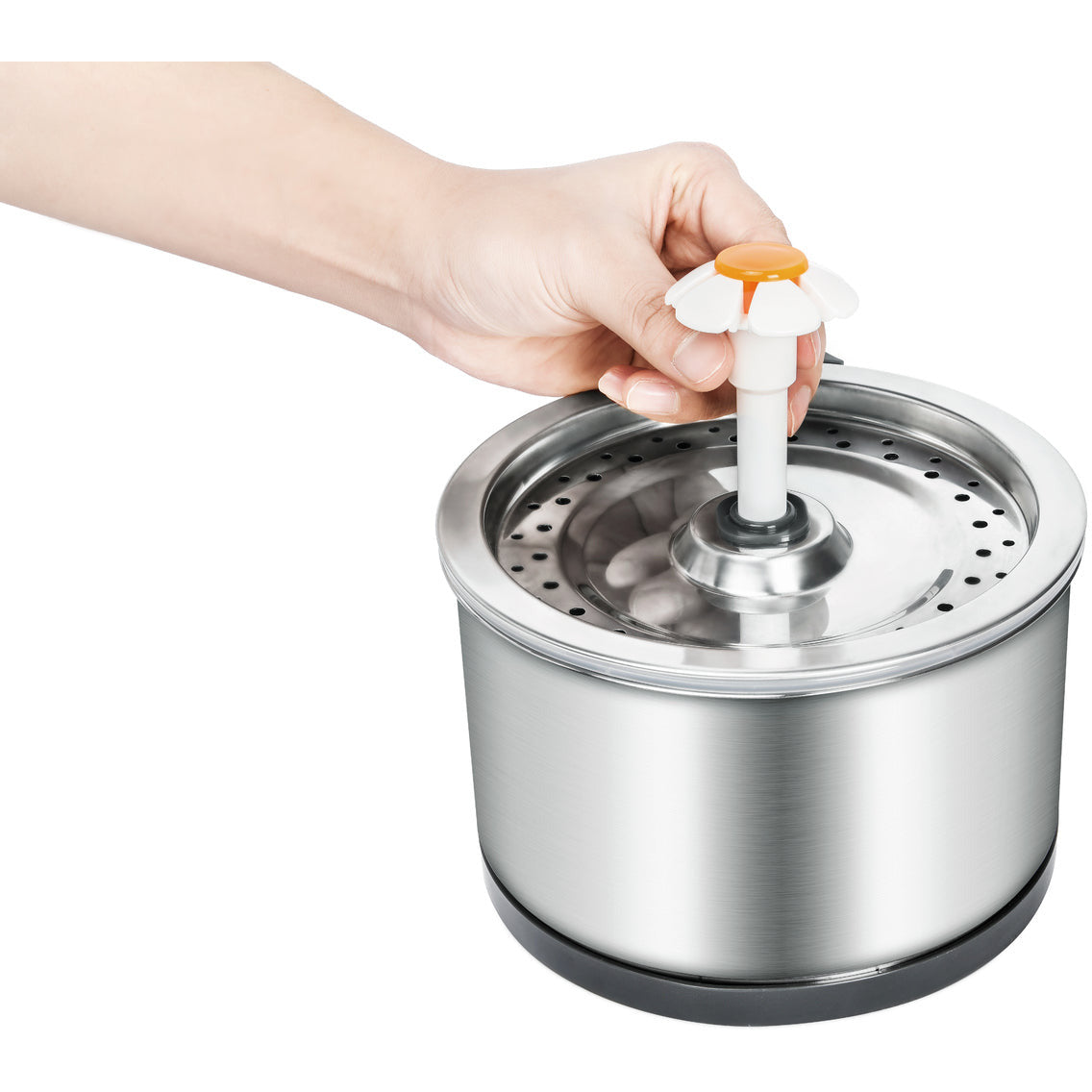 Automatic Electric Pet Water Fountain Dog Cat Stainless Steel Feeder Bowl Dispenser