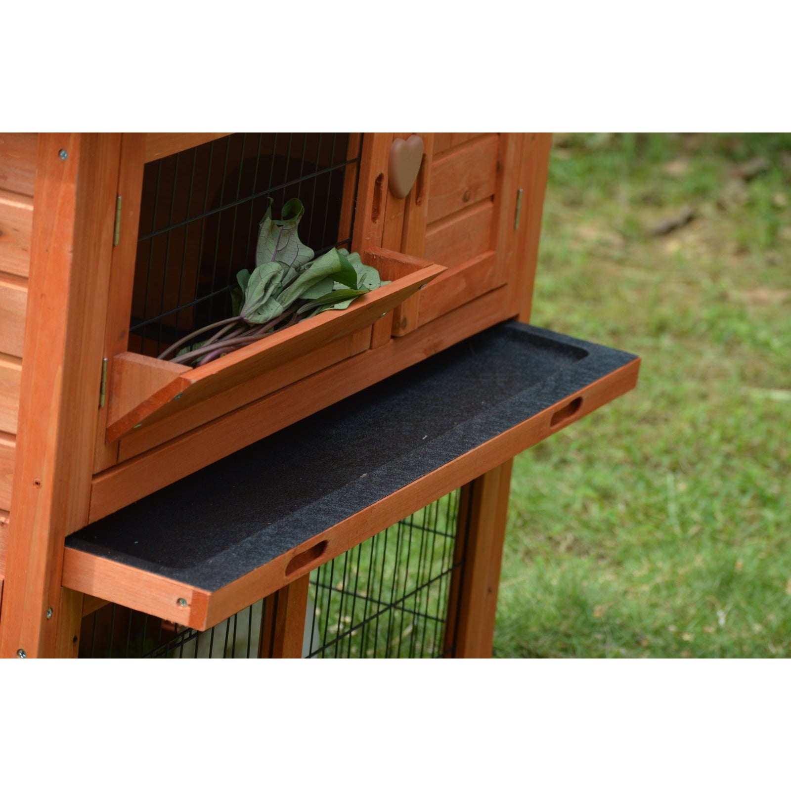 Double Storey Rabbit Hutch Guinea Pig Cage , Ferret cage W Pull Out Tray