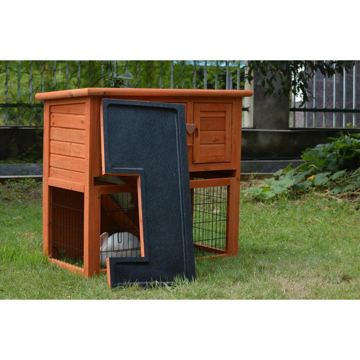 Double Storey Rabbit Hutch Guinea Pig Cage , Ferret cage W Pull Out Tray