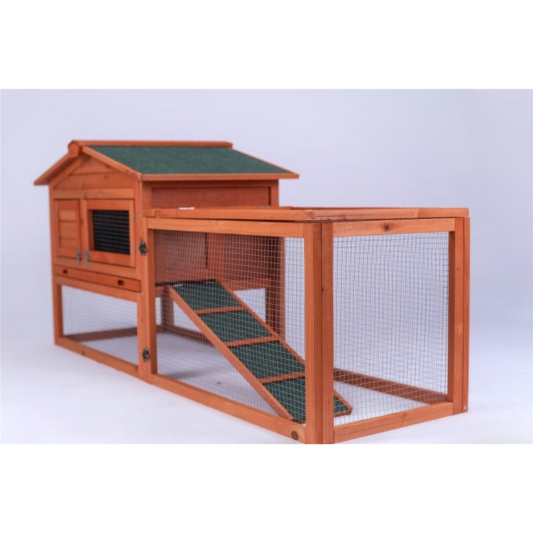 Rabbit Hutch Metal Run Wooden Cage Guinea Pig Cage House