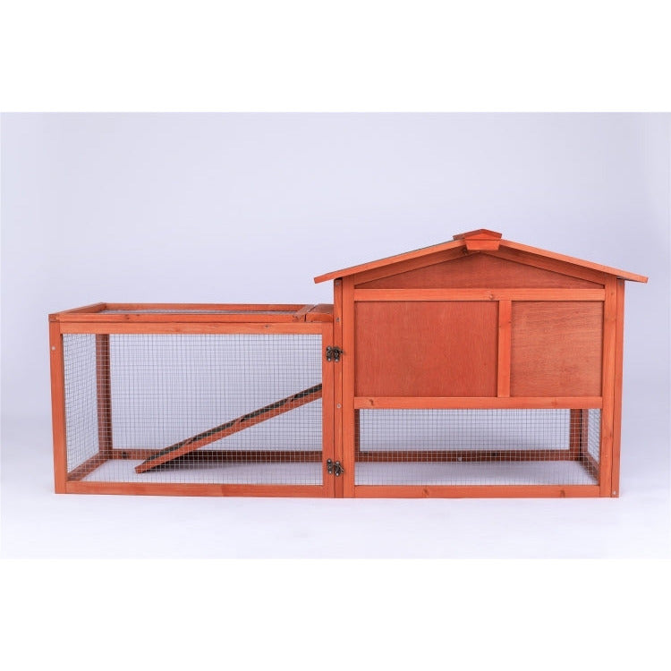Rabbit Hutch Metal Run Wooden Cage Guinea Pig Cage House