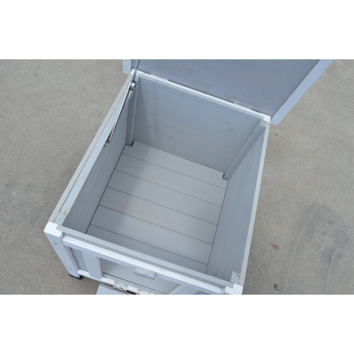 Grey Small Chicken Coop Rabbit Hutch Ferret Cage Guinea Pig Dog Cat Nesting Box