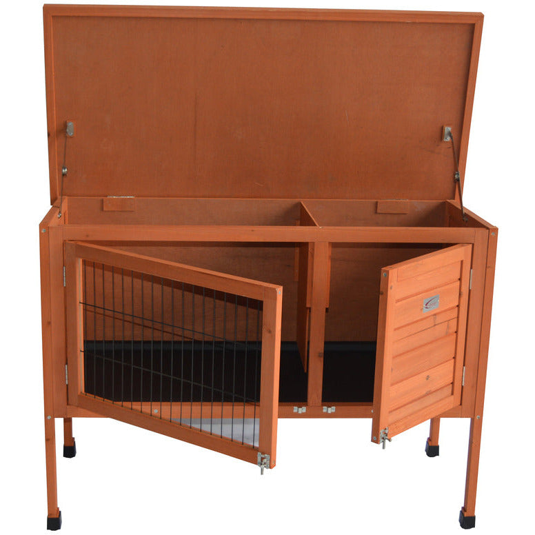 Large Single Wooden Pet Rabbit Hutch Guinea Pig Ferret Cage