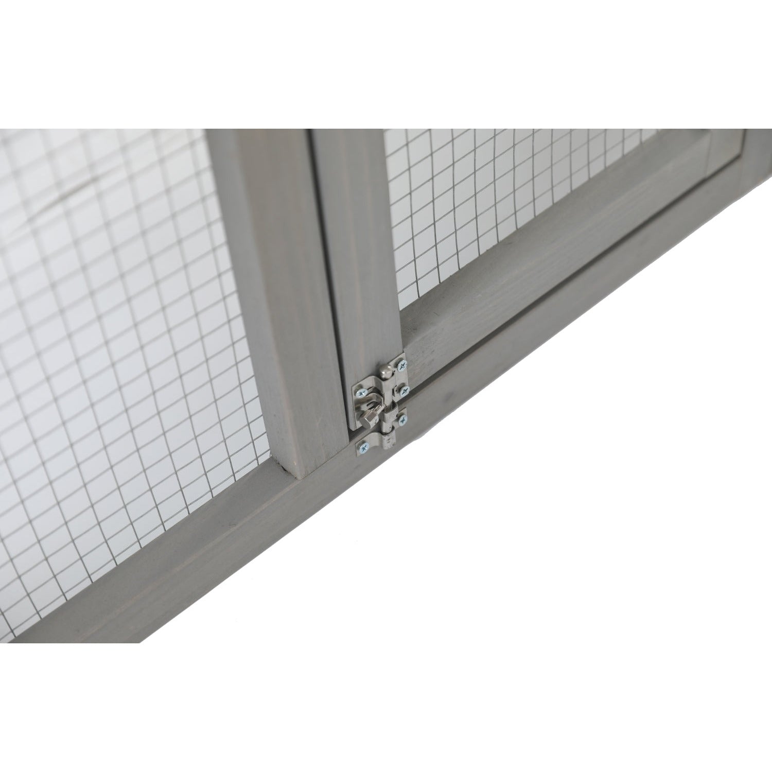 148cm Rabbit Hutch Metal Run Wooden Cage Guinea Pig Cage House