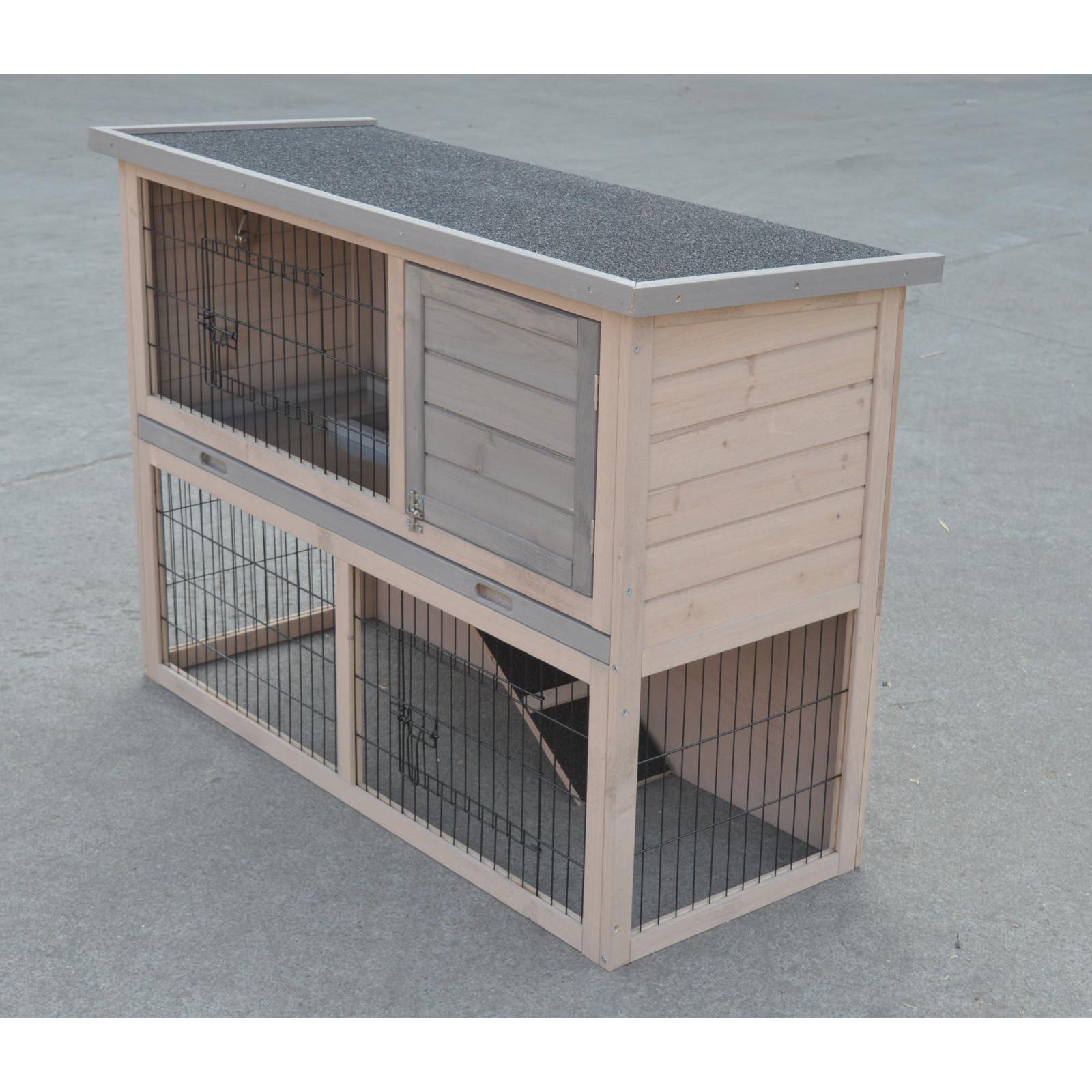 YES4PETS Double Storey Rabbit Hutch Guinea Pig Cage , Ferret cage W Pull Out Tray