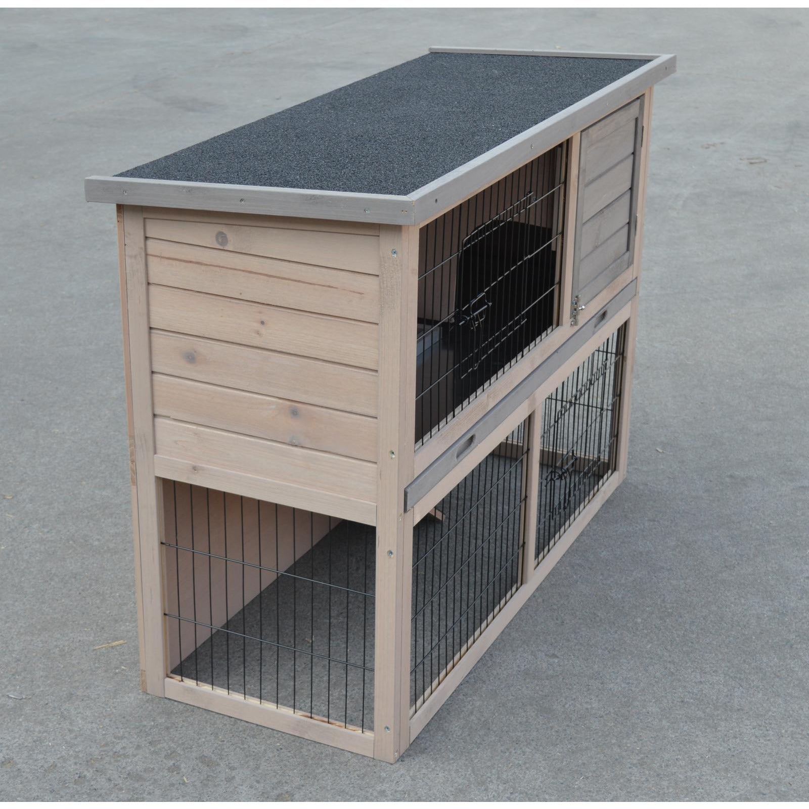 YES4PETS Double Storey Rabbit Hutch Guinea Pig Cage , Ferret cage W Pull Out Tray