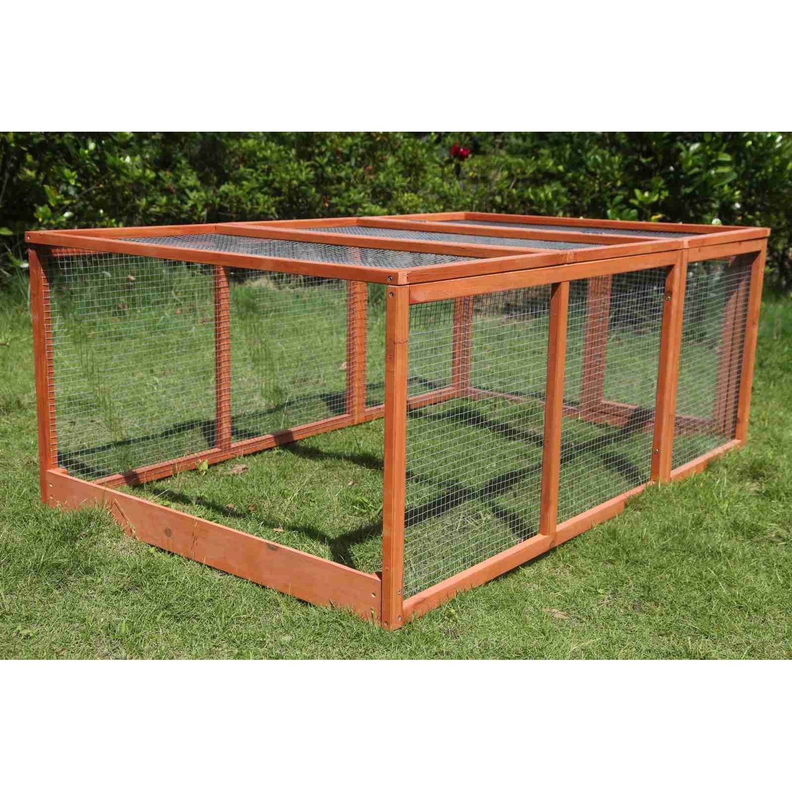 YES4PETS Large Chicken Coop Run Guinea Pig Cage Villa Extension Rabbit Hutch House Pen