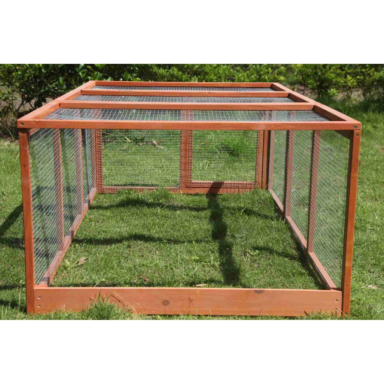 YES4PETS Large Chicken Coop Run Guinea Pig Cage Villa Extension Rabbit Hutch House Pen