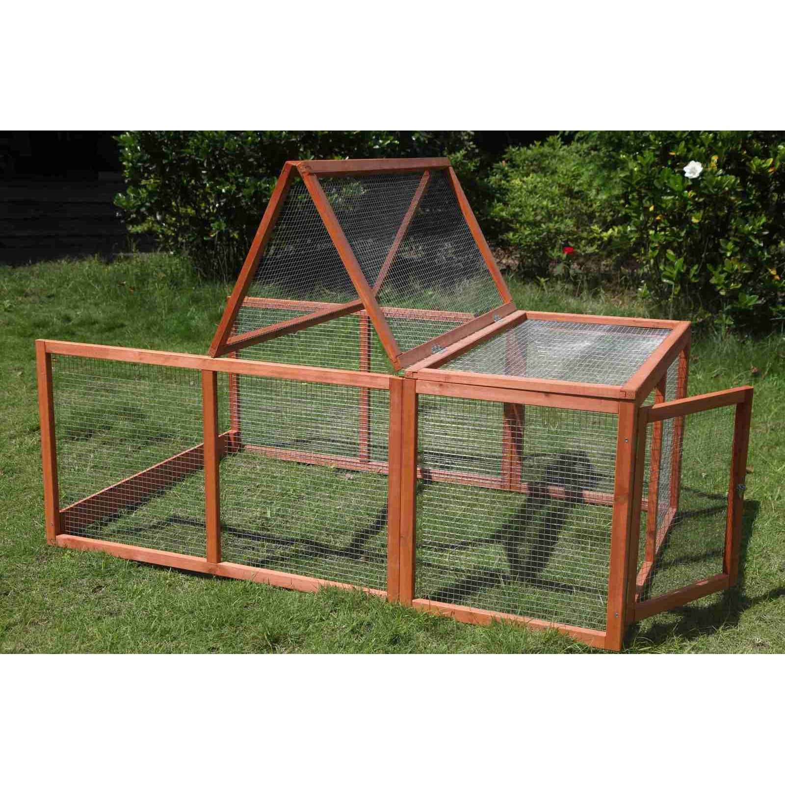 YES4PETS Large Chicken Coop Run Guinea Pig Cage Villa Extension Rabbit Hutch House Pen