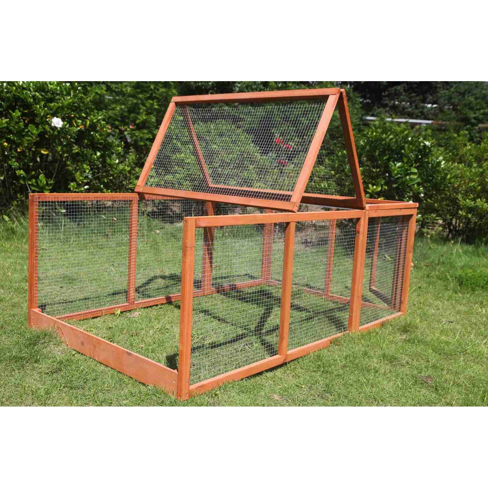 YES4PETS Large Chicken Coop Run Guinea Pig Cage Villa Extension Rabbit Hutch House Pen