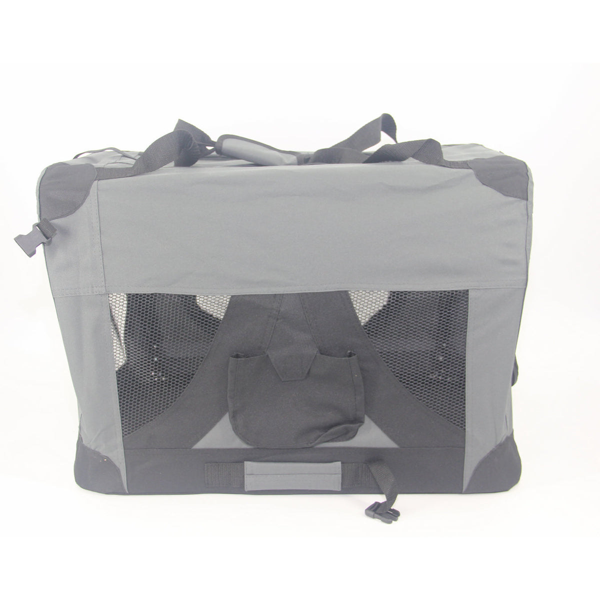 Medium Portable Foldable Dog Cat Puppy Rabbit Soft Crate Carrier-Grey