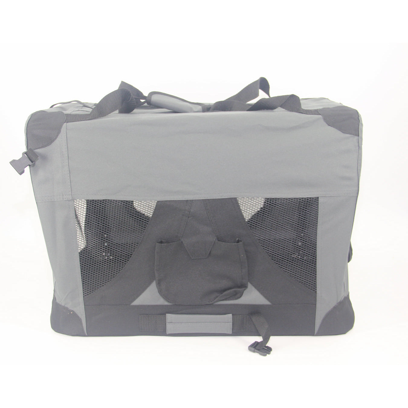 Medium Portable Foldable Dog Cat Puppy Rabbit Soft Crate Carrier-Grey