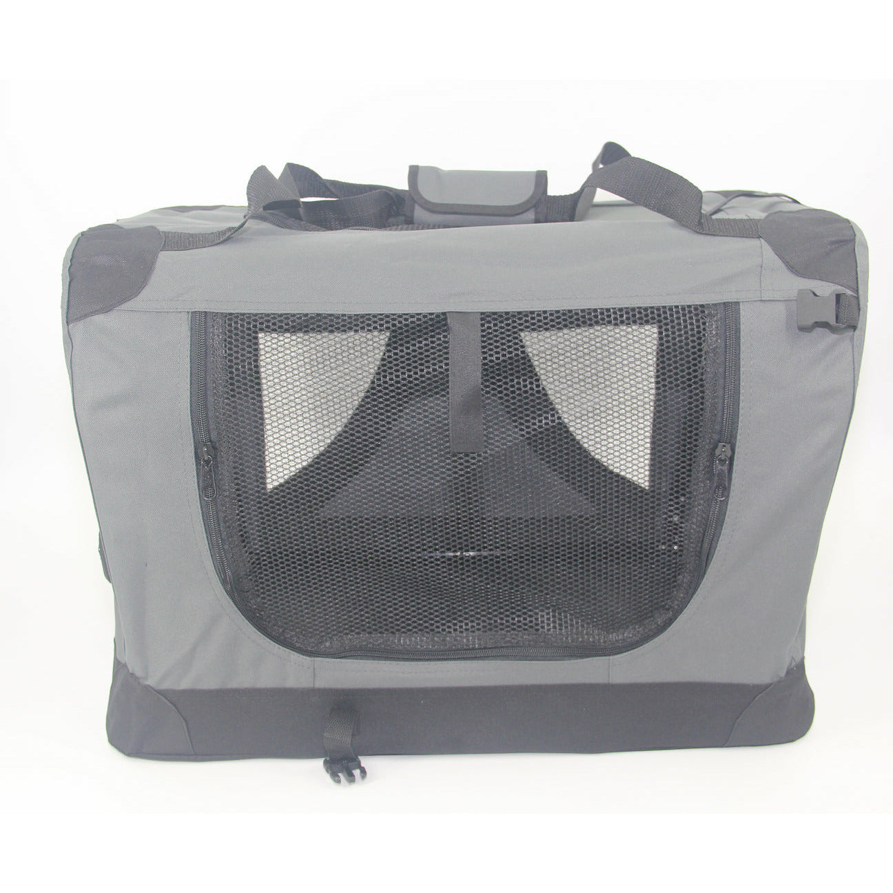 Medium Portable Foldable Dog Cat Puppy Rabbit Soft Crate Carrier-Grey