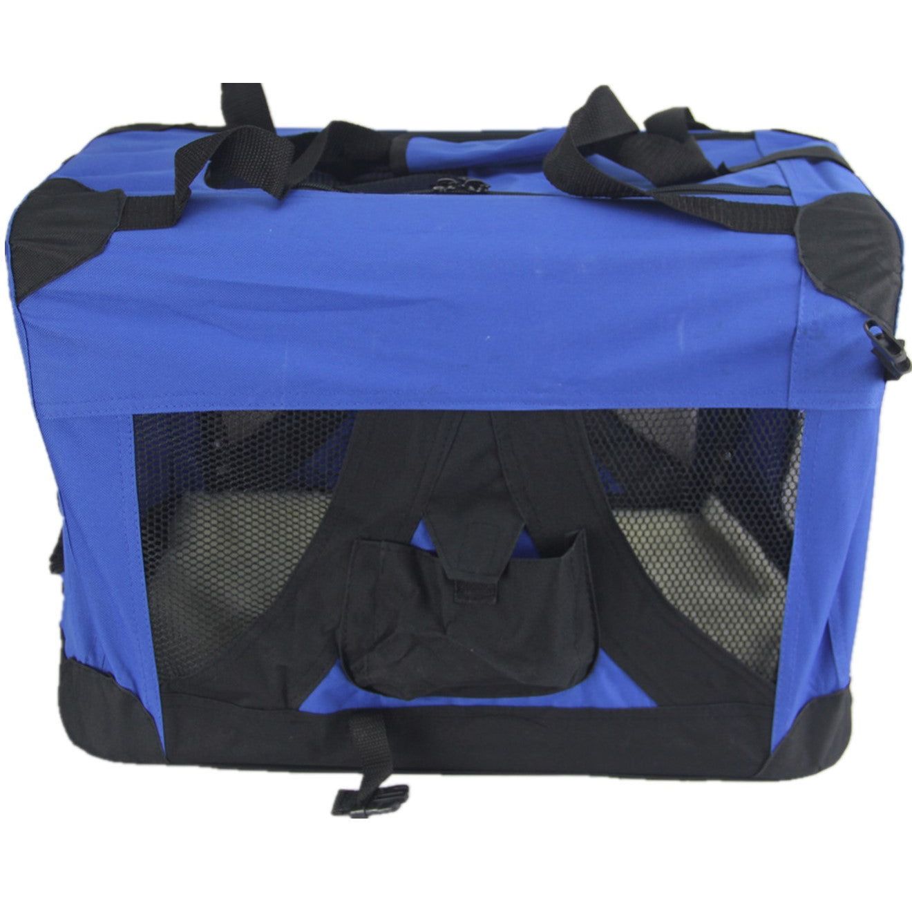 YES4PETS Small Portable Foldable Dog Cat Puppy Soft Crate Cage-Blue