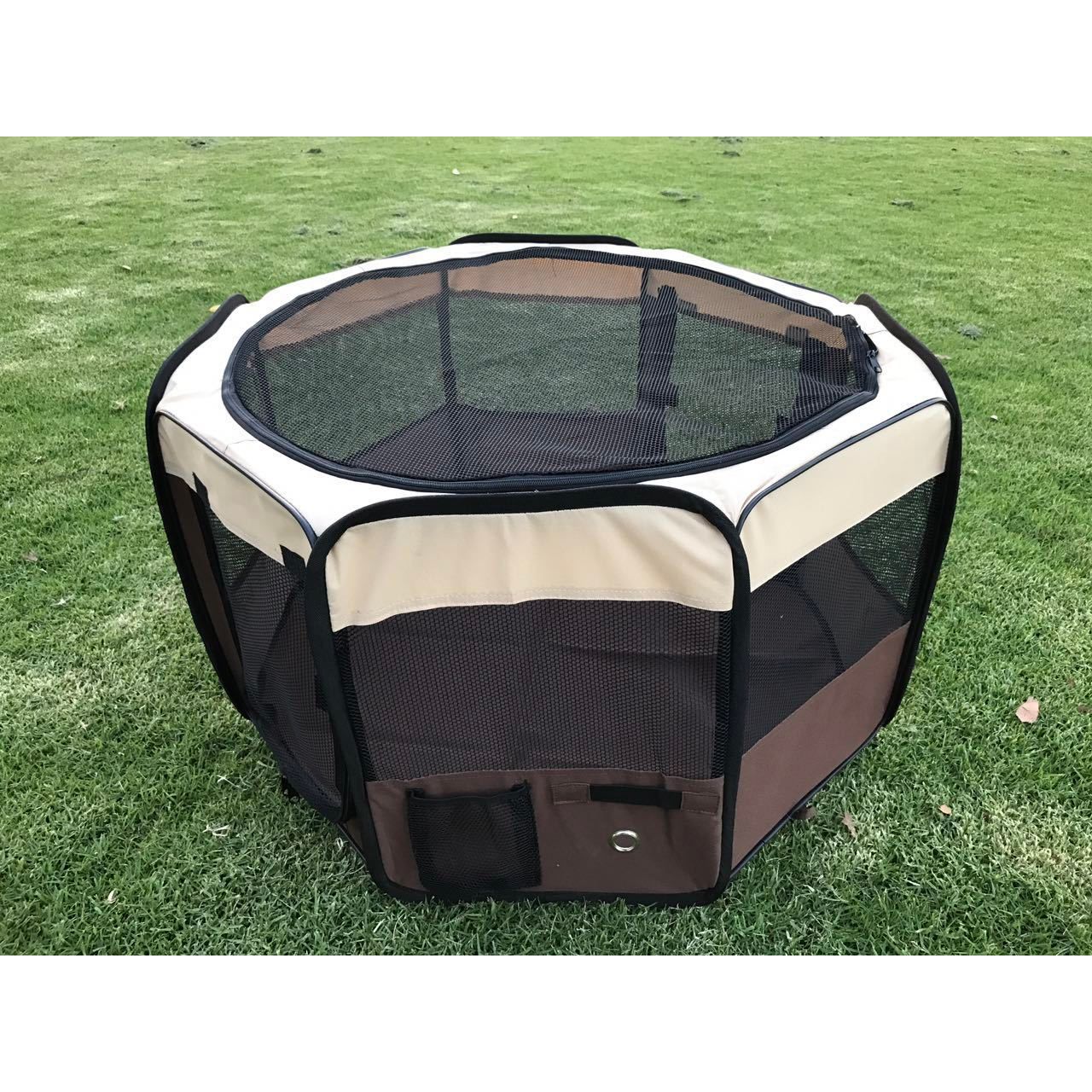 YES4PETS Small Brown Dog Cat Puppy Rabbit Guinea Pig Cat Soft Playpen