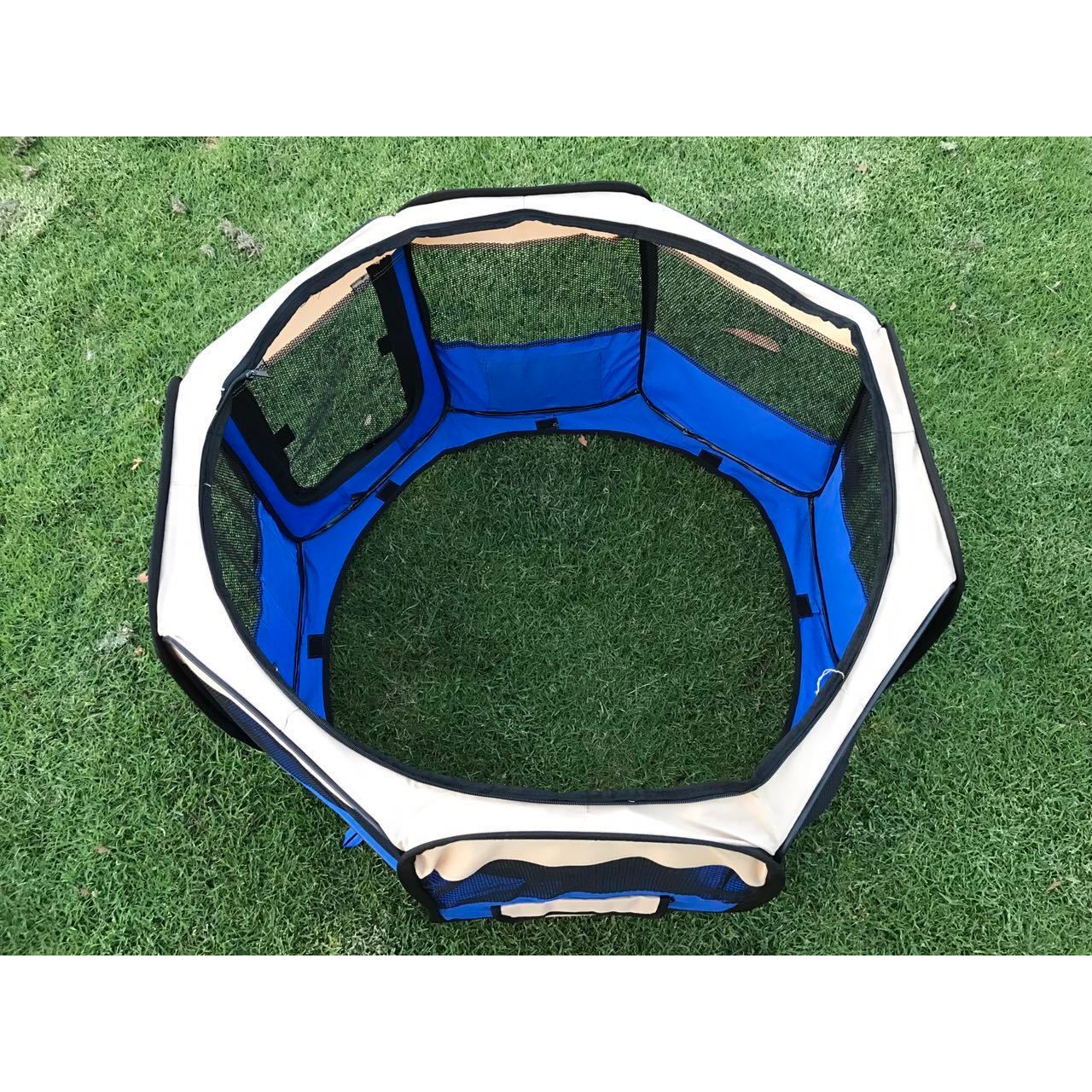 YES4PETS Medium Blue Pet Dog Cat Dogs Puppy Rabbit Tent Soft Playpen