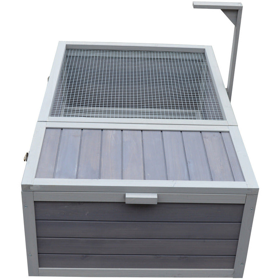 Tortoise House Turtle Habitat Enclosure Wooden Small Animal Hutch Indoor Outdoor