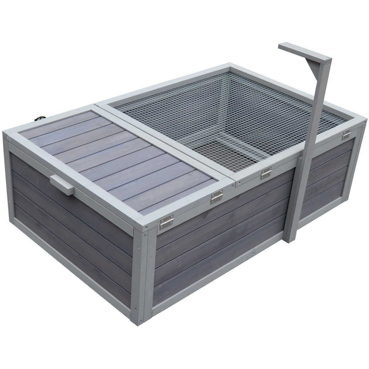 Tortoise House Turtle Habitat Enclosure Wooden Small Animal Hutch Indoor Outdoor