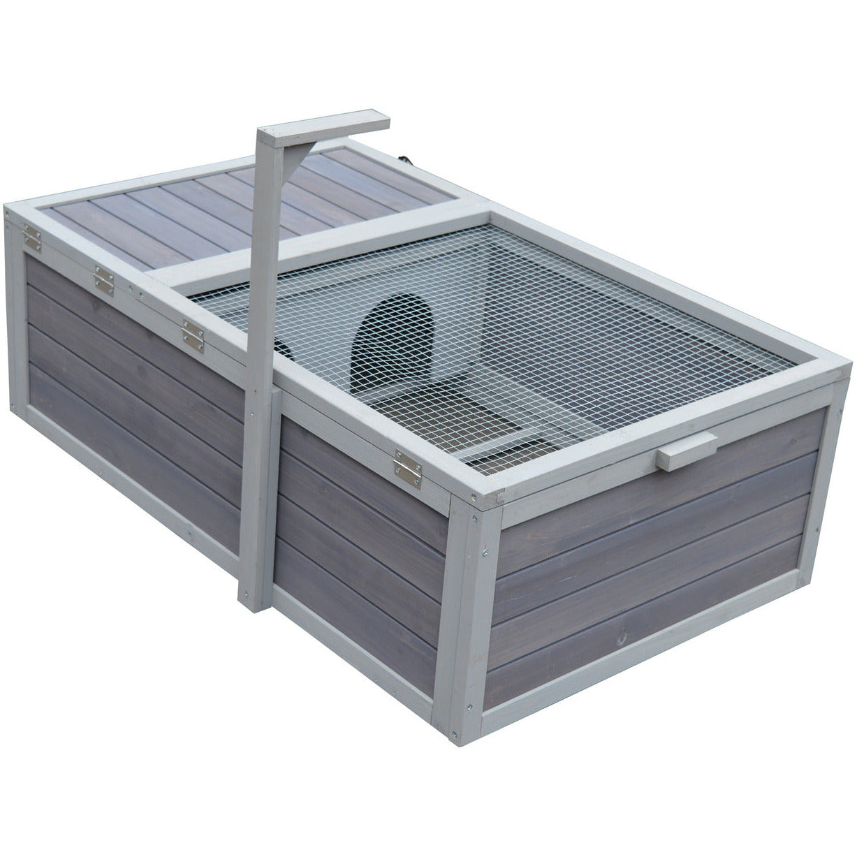 Tortoise House Turtle Habitat Enclosure Wooden Small Animal Hutch Indoor Outdoor