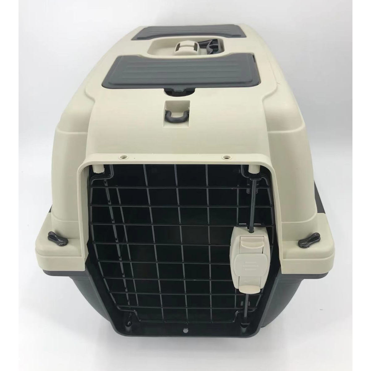 YES4PETS Medium Portable Dog Cat House Pet Carrier Travel Bag Cage+Safety Lock & Food Box