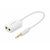 UGREEN 3.5mm Male to Dual 3.5mm FemaleHeadset Splitter White (10789)