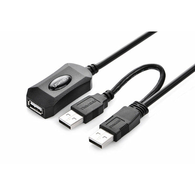 UGREEN USB 2.0 Active Extension Cable with USB Power 5M (20213)