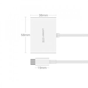 UGREEN 30843 Type-C to HDMI VGA Converter White