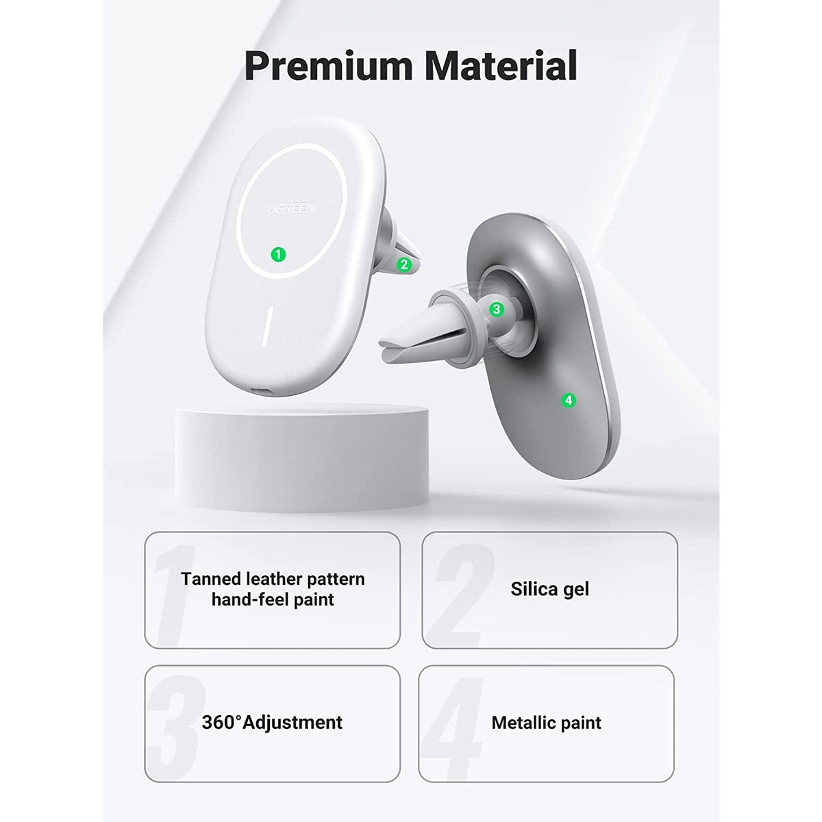 UGREEN 40117 Magnetic Wireless Car Charger