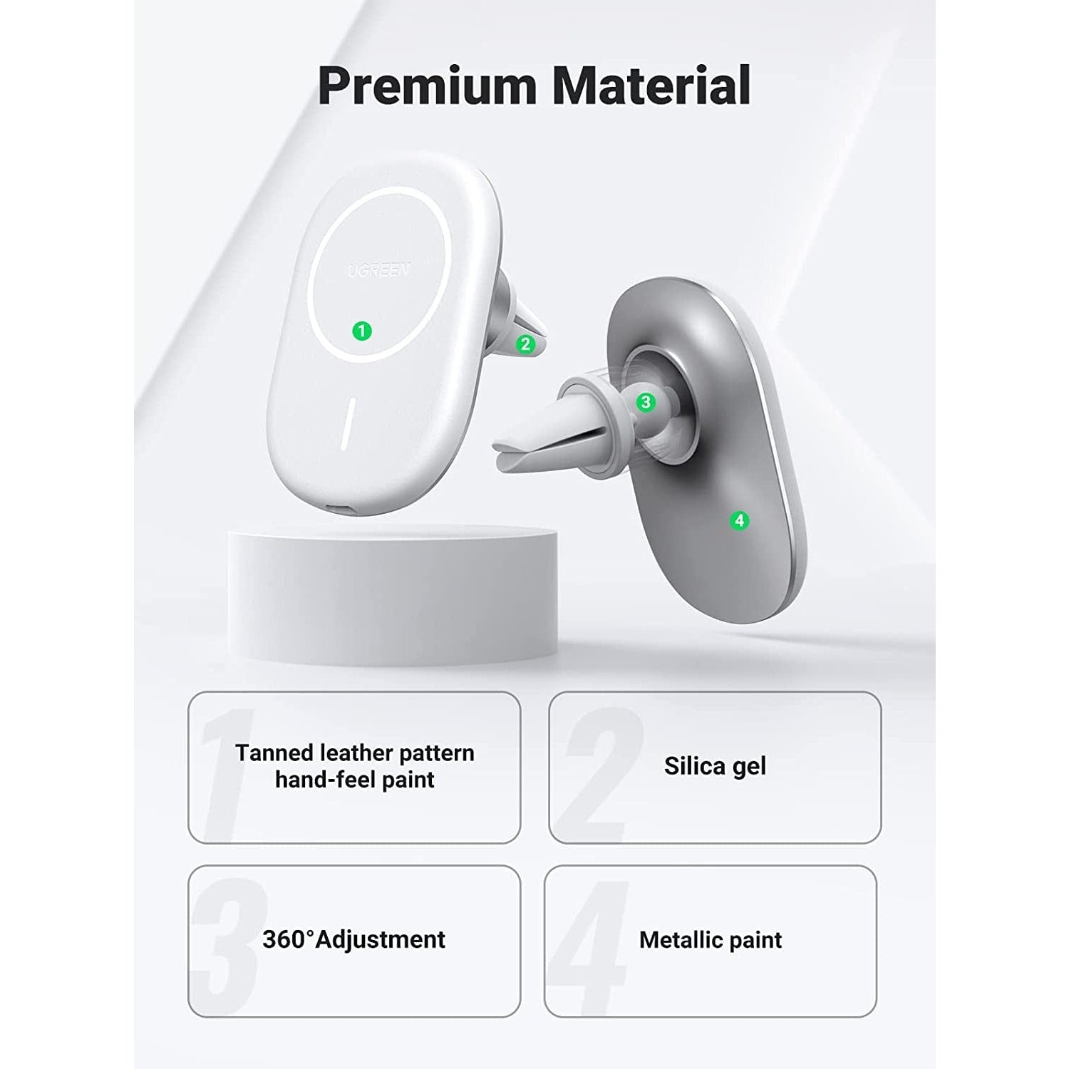 UGREEN 40117 Magnetic Wireless Car Charger