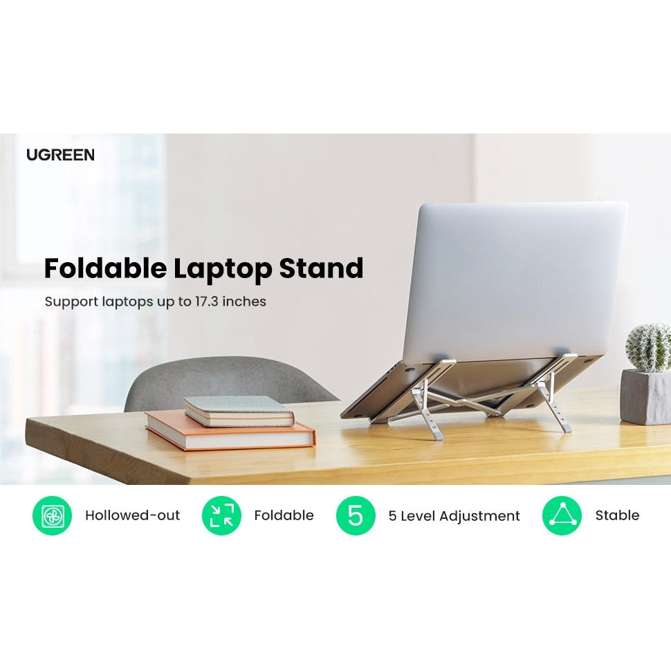 UGREEN 40289 Foldable Laptop Stand (Silver)