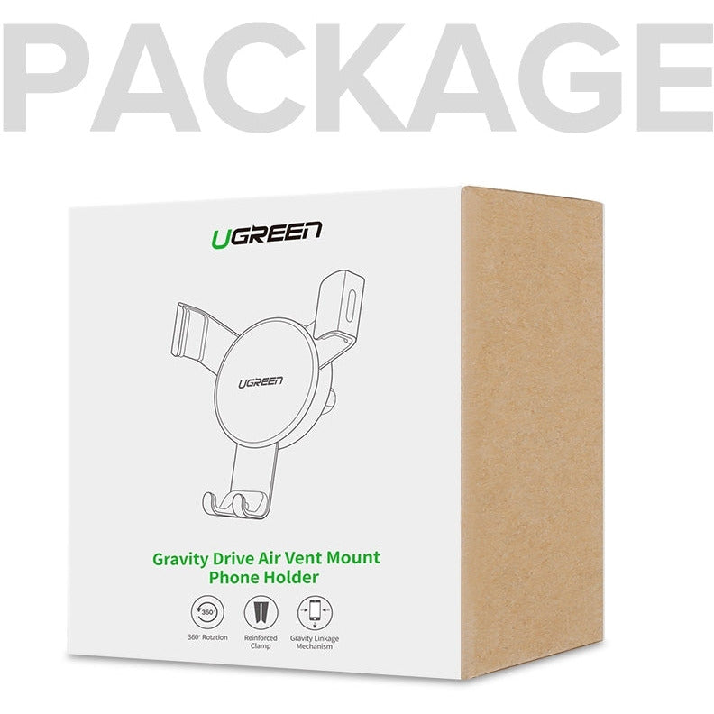 UGREEN 40907 Gravity Drive Air Vent Mount Phone Holder