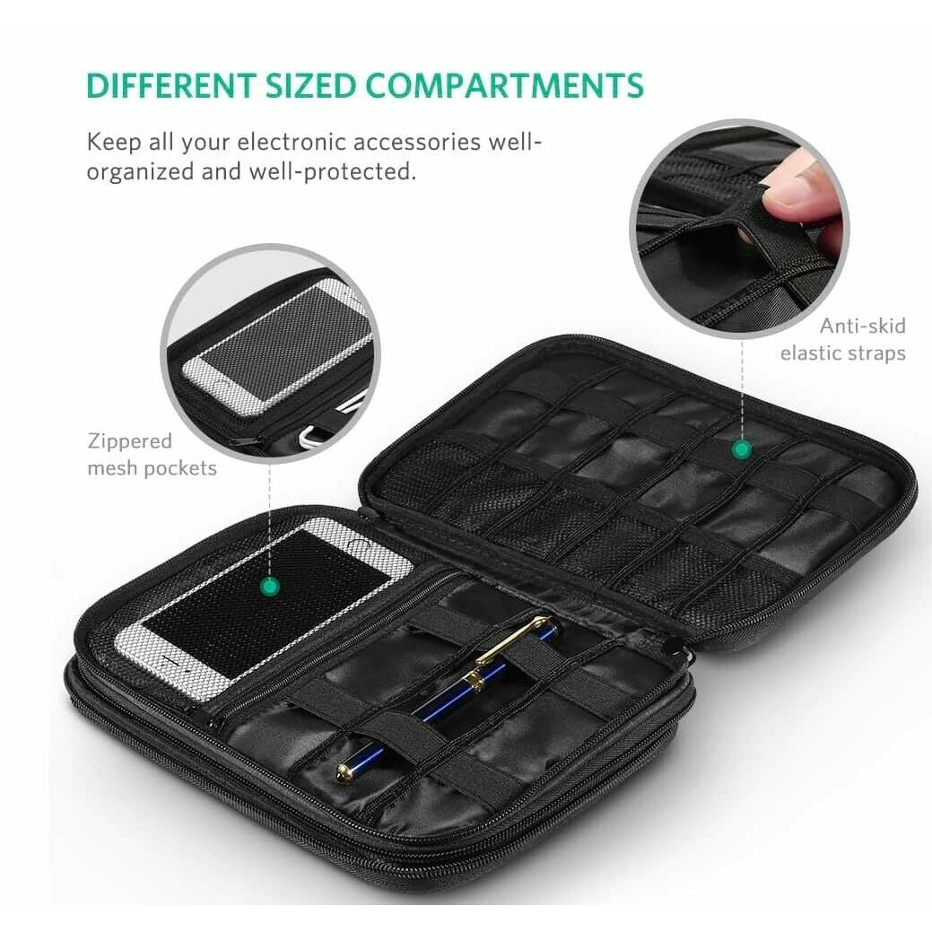 UGREEN 50147 Double Layer Electronic Accessories Organiser Travel Bag