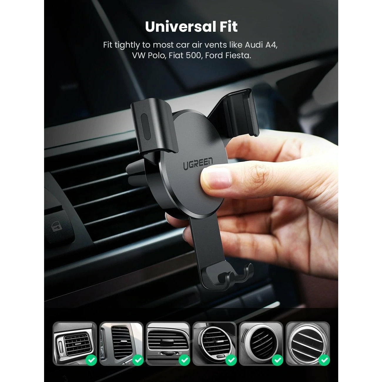 UGREEN 50564 Gravity Drive Car Mount