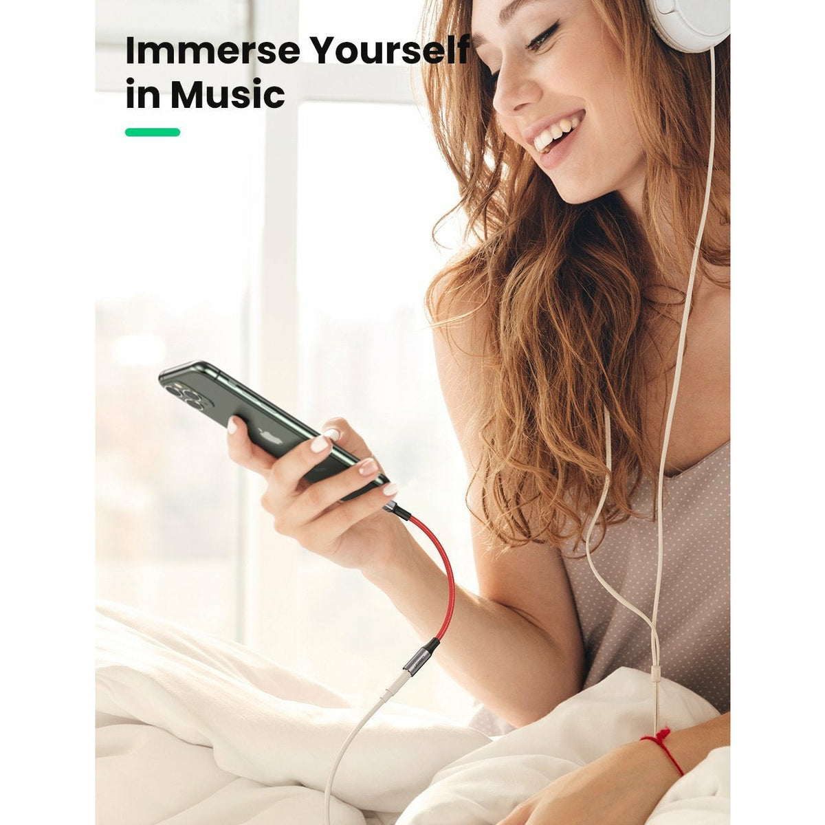 UGREEN 70507 iPhone 8-pin to 3.5mm Adapter